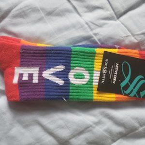 Rainbow love socks